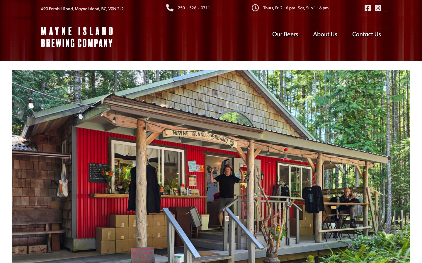 The current homepage
